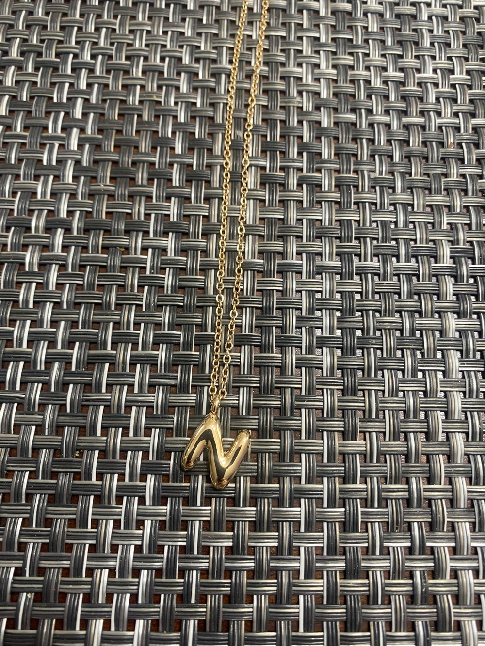 Gold Initial 'N' Pendant Necklace - Women Jewelry - Picture 2 of 3
